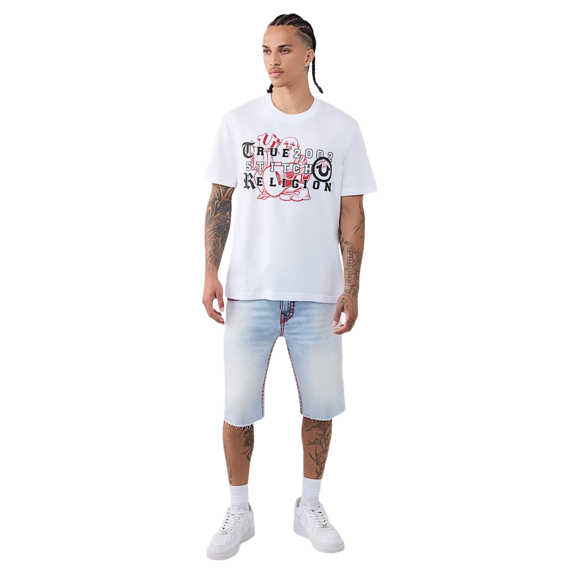 True Religion Buddha Letters T-Shirt White