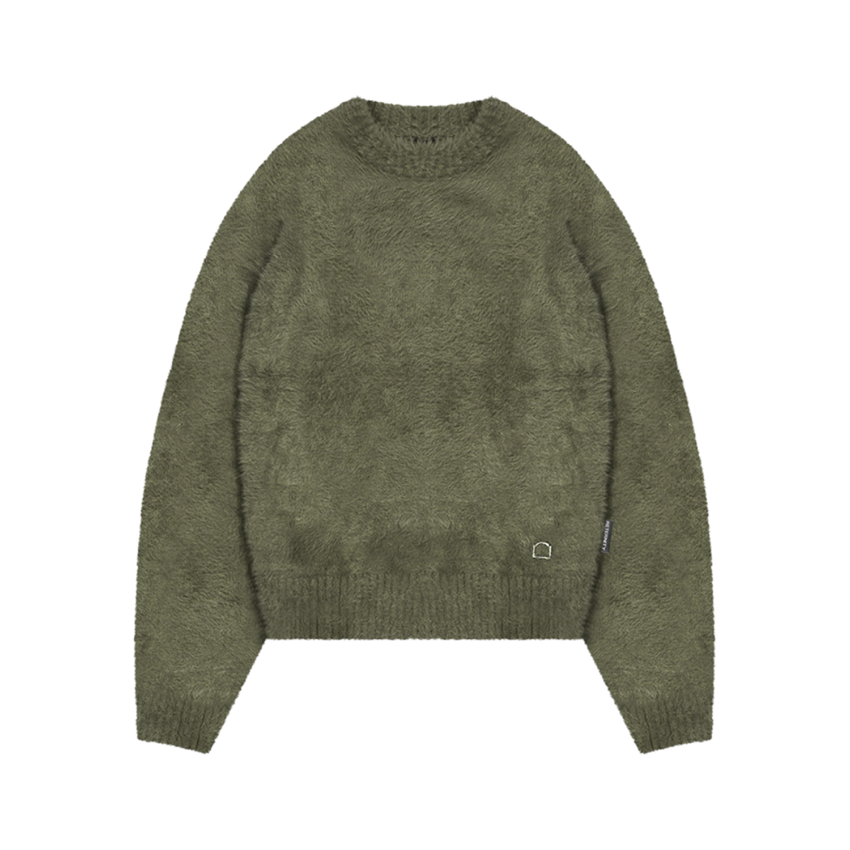 Reternity Essential Furry Knit Sweater Darkgreen