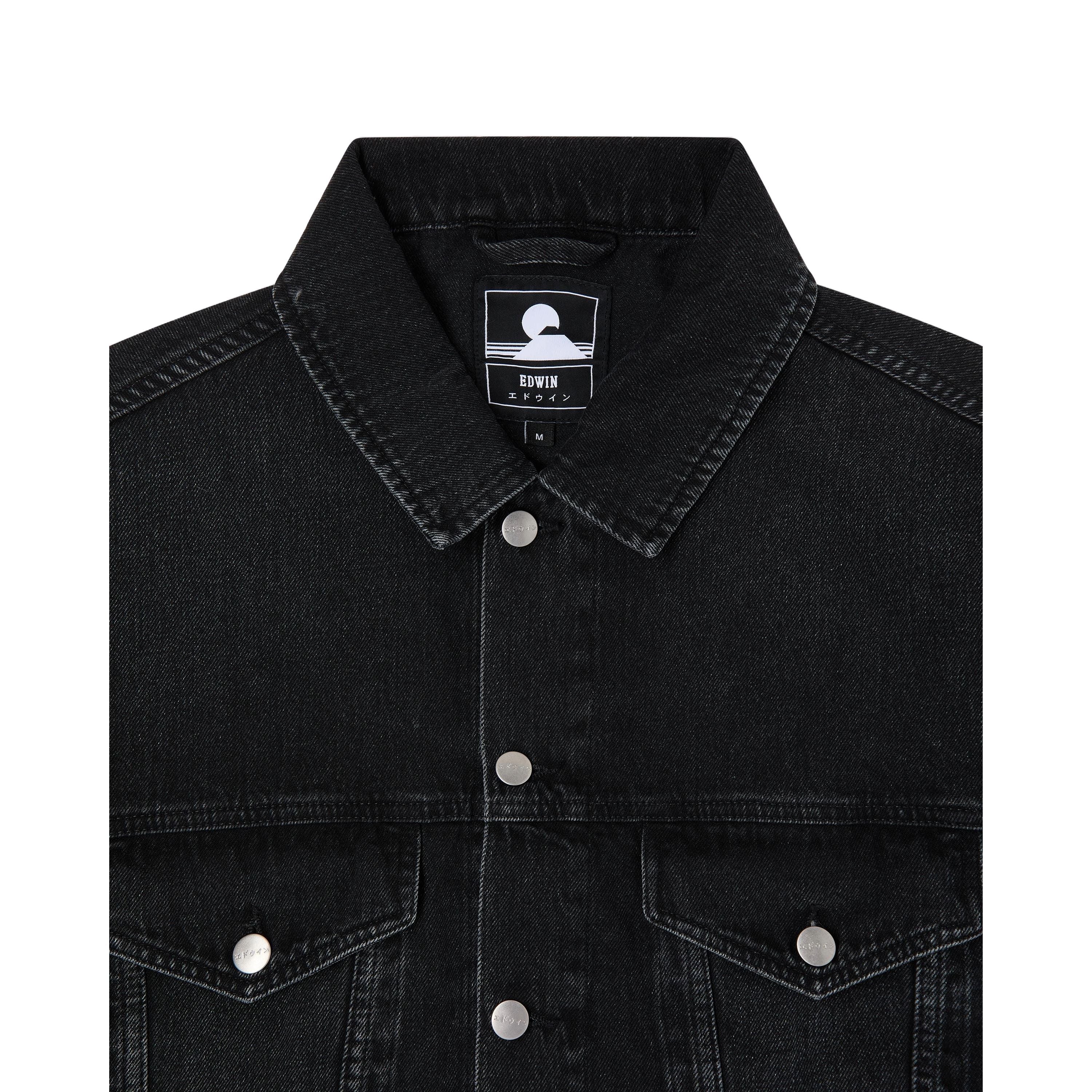 EDWIN EU TRUCKER JACKET BLACK