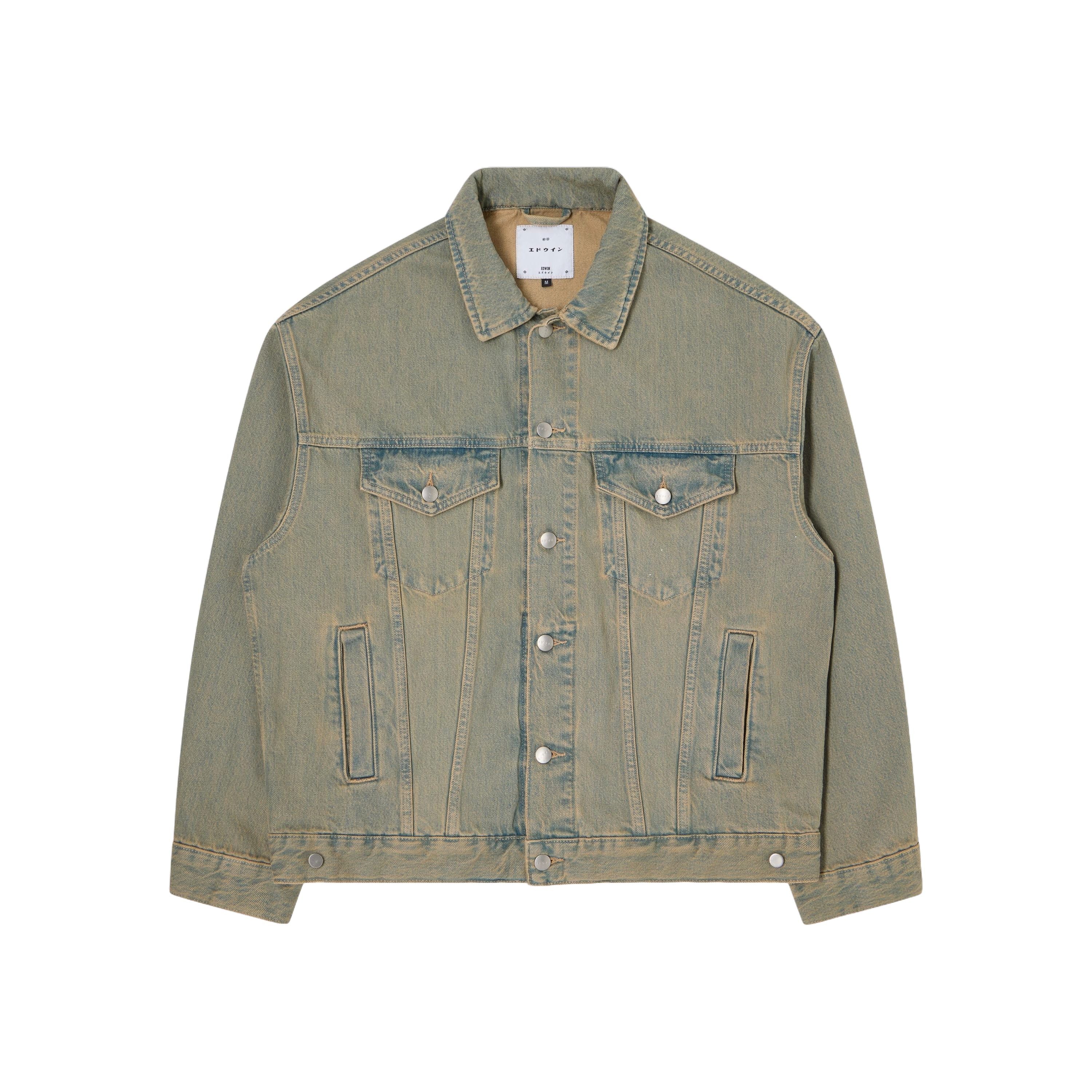 EDWIN EU TRUCKER JACKET TERRA