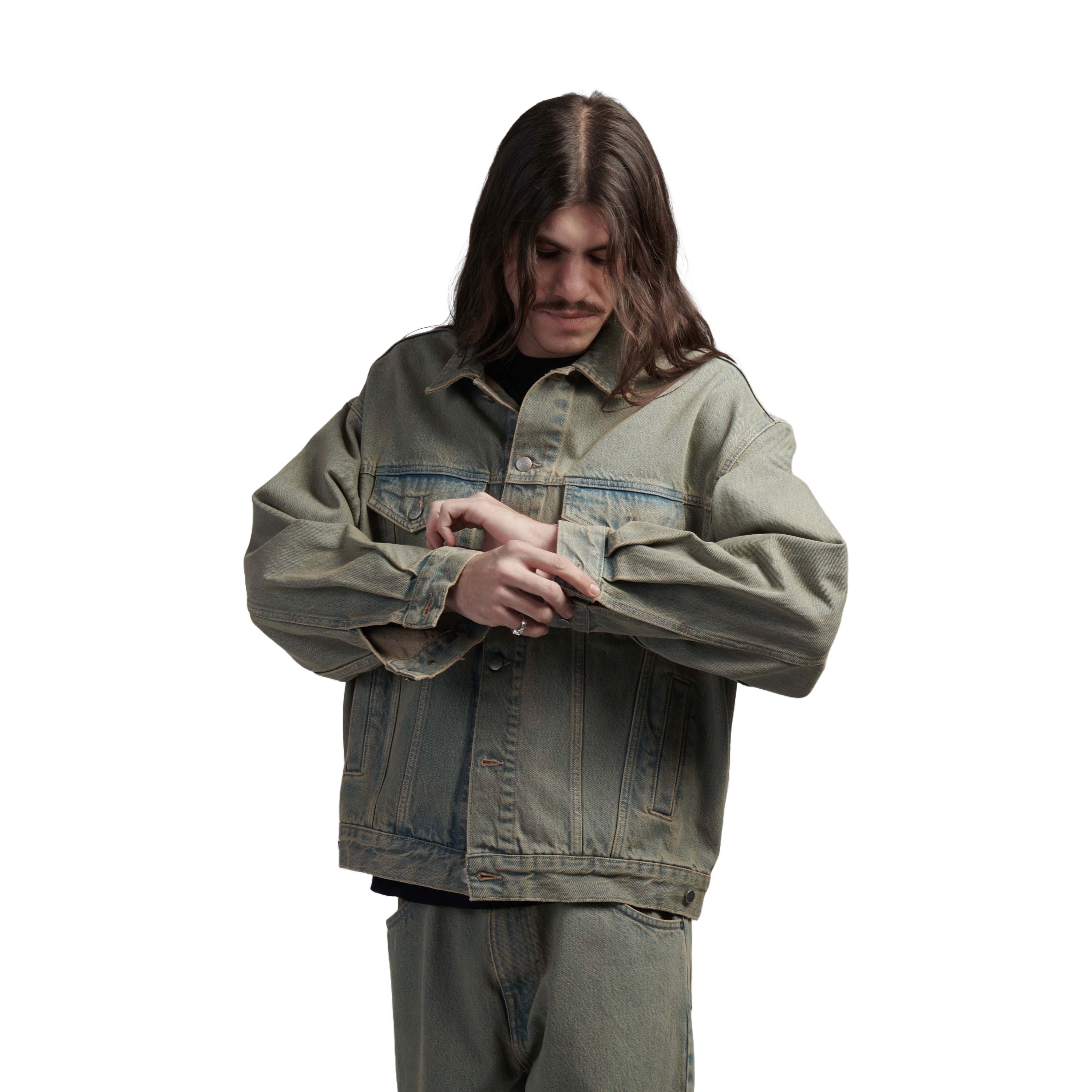 EDWIN EU TRUCKER JACKET TERRA