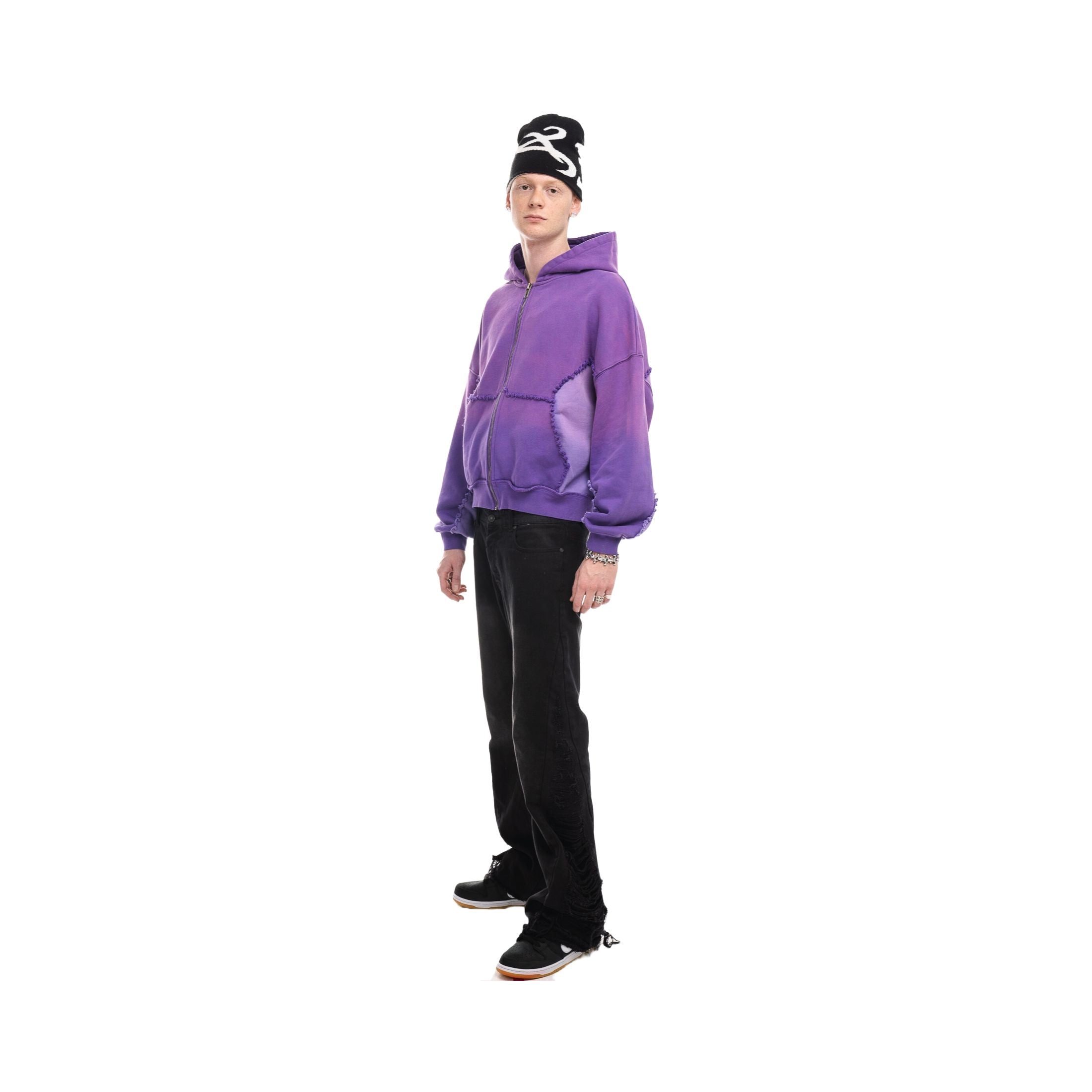 Atelier De Roupa Nebula Zip Hoodie Purple