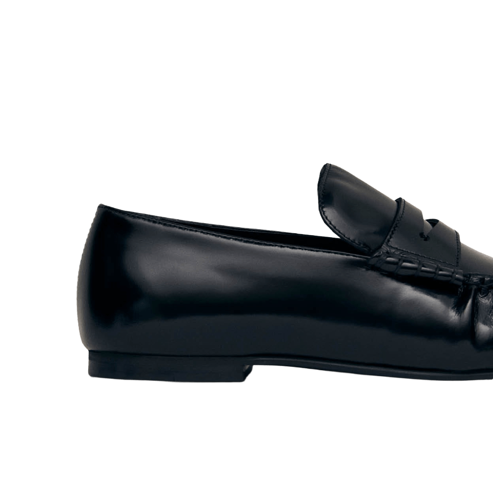 Alohas Aven Black Leather Loafers - CALOA12152 - Coziness