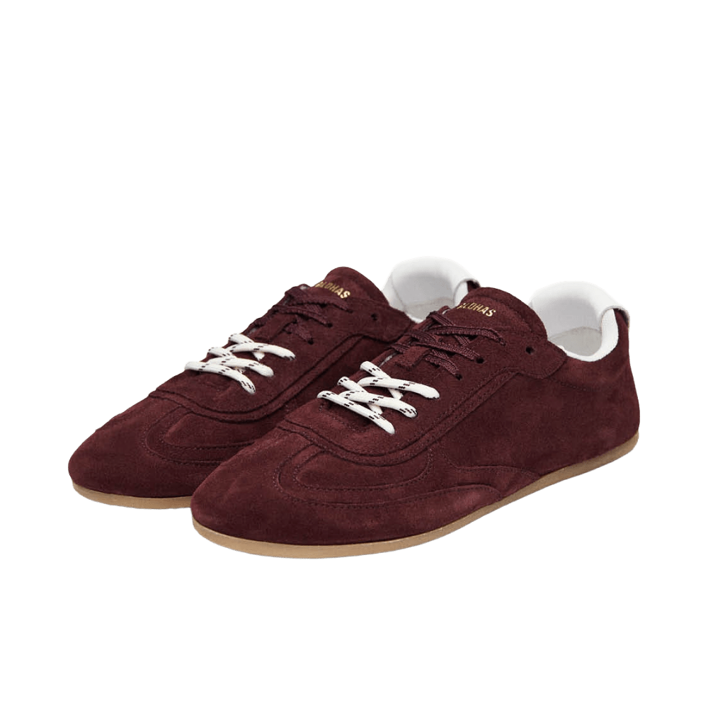 Alohas Tb.24 Suede Burgundy Leather Sneakers - CALOT12192 - Coziness