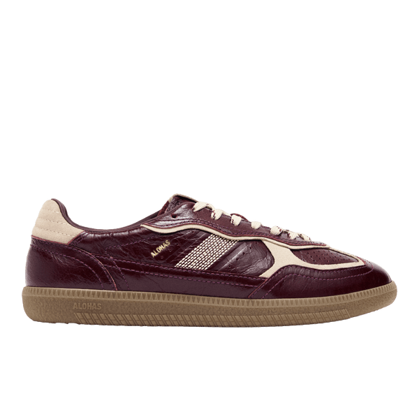Alohas Tb.490 Patent Burgundy Leather Sneakers - CALOT13649 - Coziness