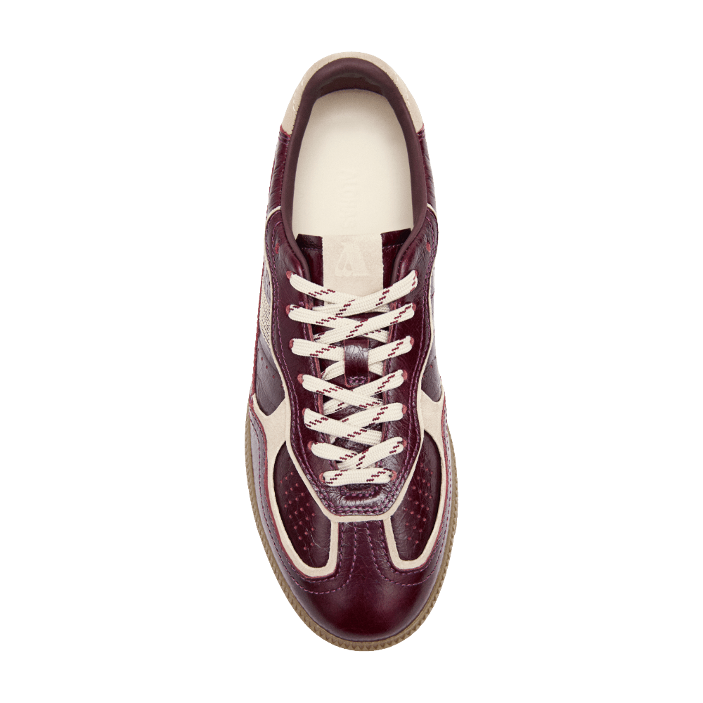 Alohas Tb.490 Patent Burgundy Leather Sneakers - CALOT13649 - Coziness