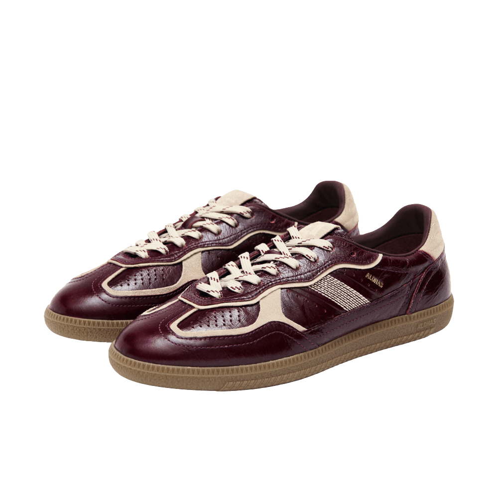Alohas Tb.490 Patent Burgundy Leather Sneakers - CALOT13649 - Coziness