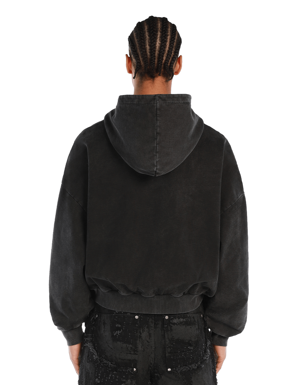 Atelier De Roupa Gemstone Zip - Hoodie Black - CADRD3292 - Coziness