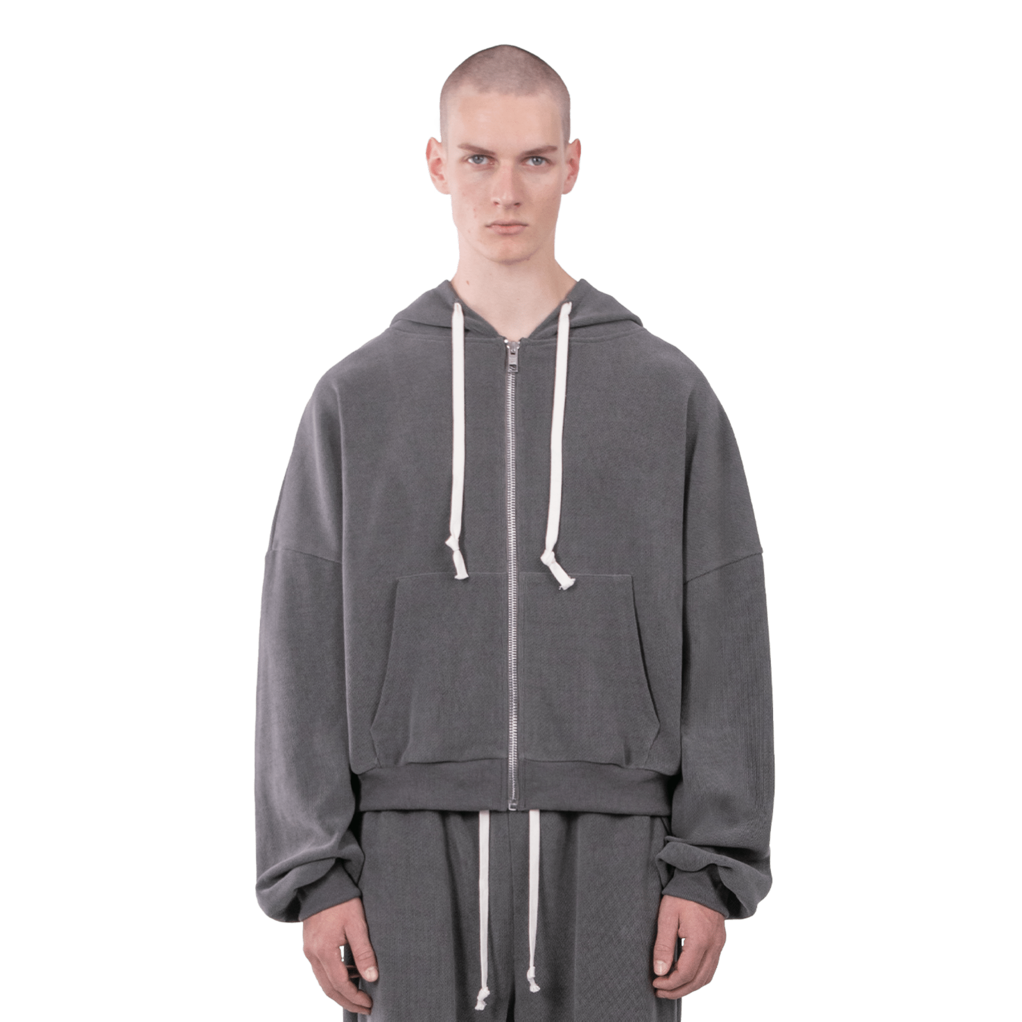 Atelier De Roupa Lanik 2.0 Zip Hoodie Grau - CATED6698 - Coziness