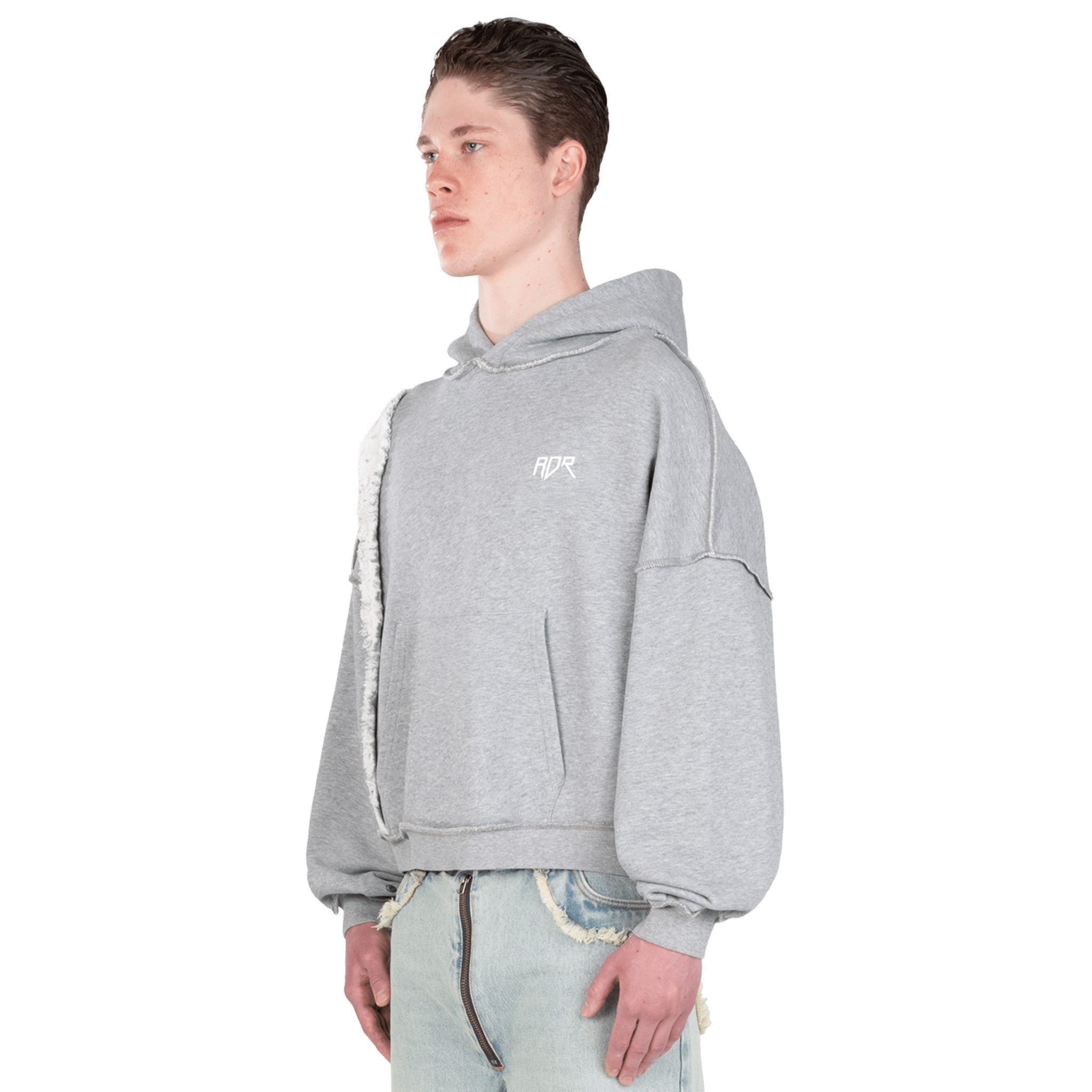 Atelier De Roupa Logo Hoodie Washed Grey - CATED6662 - Coziness