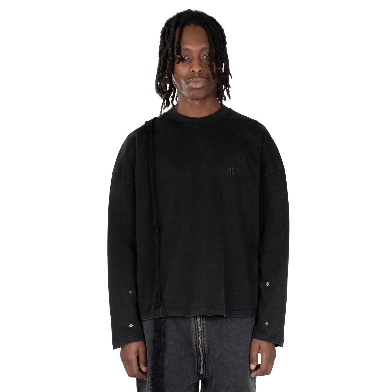 Atelier De Roupa Logo Longsleeve Schwarz - CATED9201 - Coziness