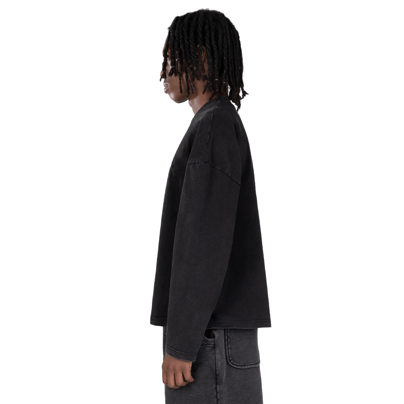 Atelier De Roupa Logo Longsleeve Schwarz - CATED9201 - Coziness