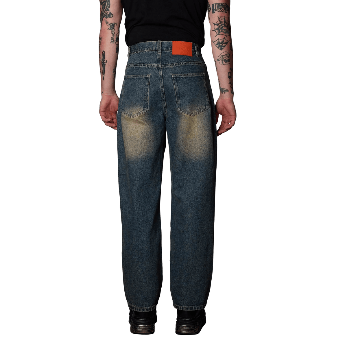 BeWider Super Loose Baggy Denim Sand Blue - CBEWS14770 - Coziness