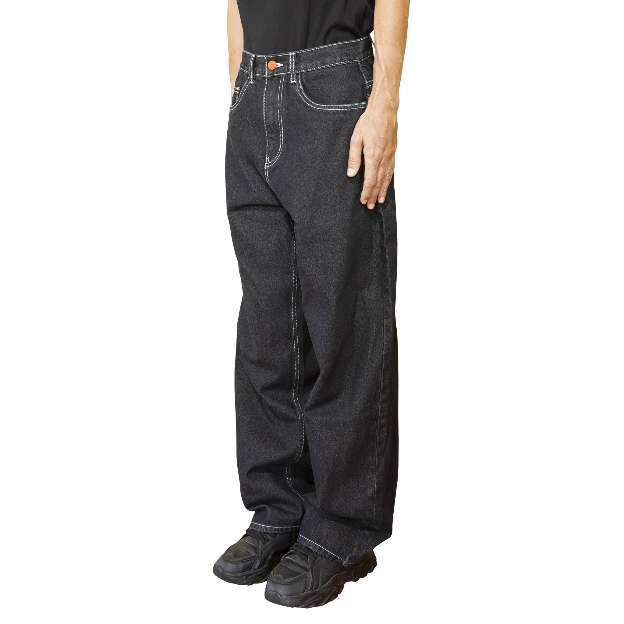 BeWider Super Loose Baggy Denim Schwarz - CBEWS5799 - Coziness
