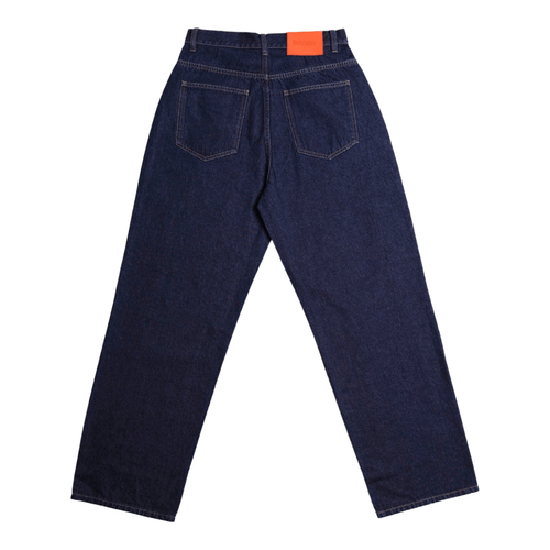 BeWider Super Loose Baggy Jeans – Dark Blue (Raw Denim)
