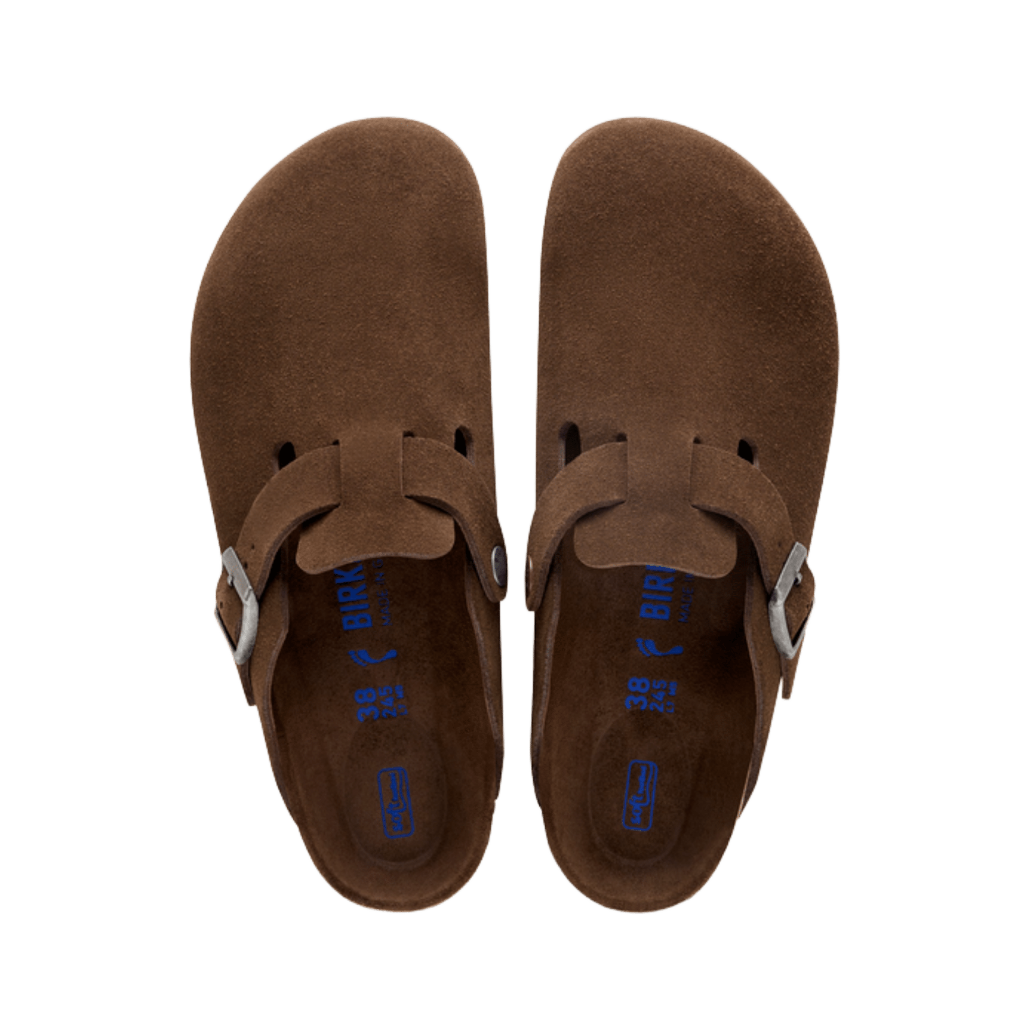 Birkenstock Boston Soft Footbed Suede Leather Unisex Carafe Tonal Fb Narrow -  - Coziness