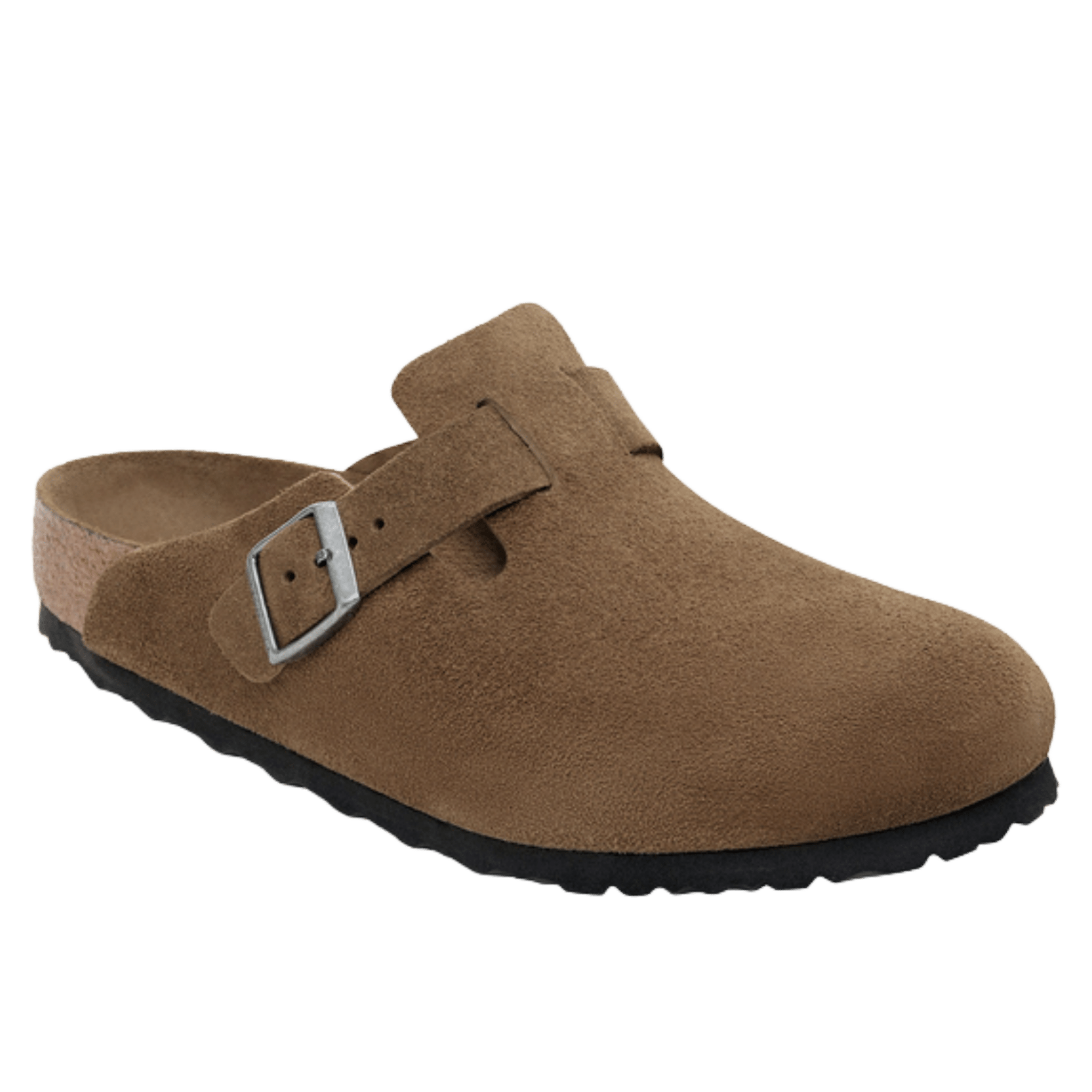 Birkenstock Boston Soft Footbed Suede Leather Unisex Dark Tea Tonal -  - Coziness