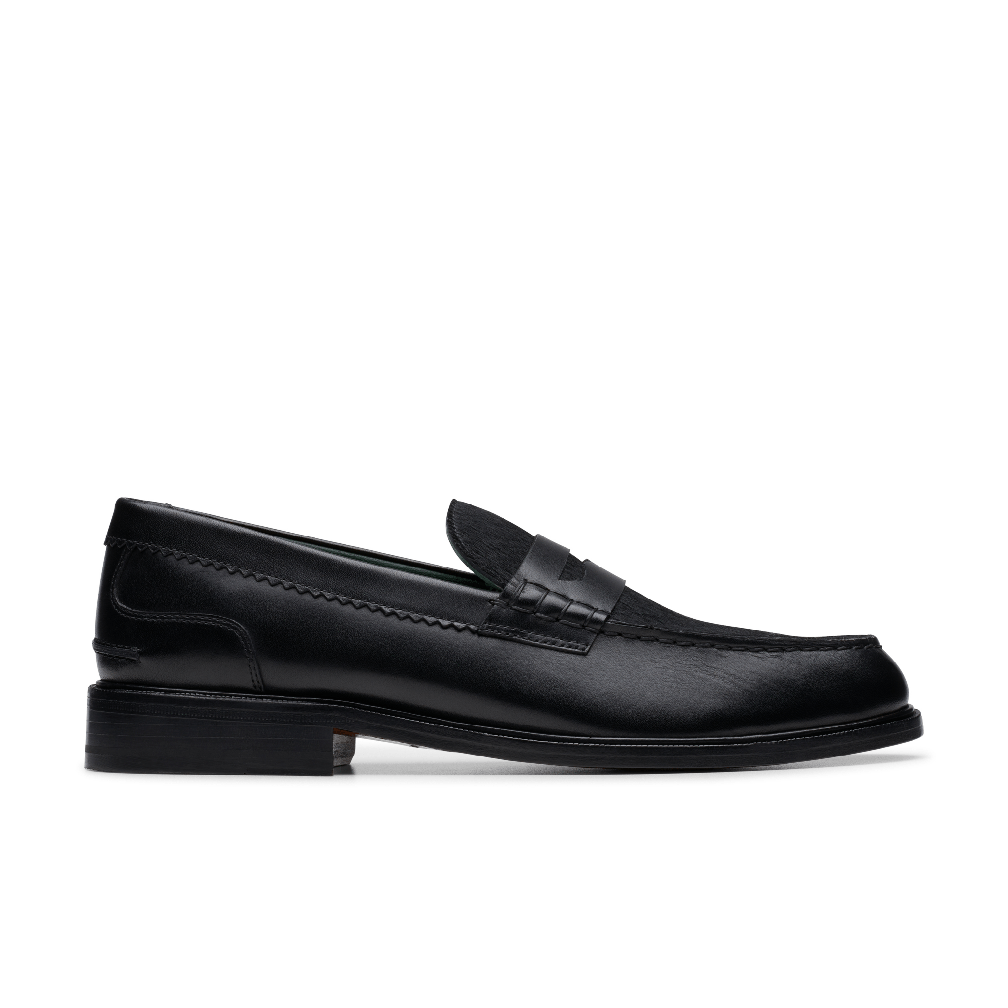 Clarks Originals Craft James Ponyhair Loafer Black Leather - CCLAO6325 - Coziness