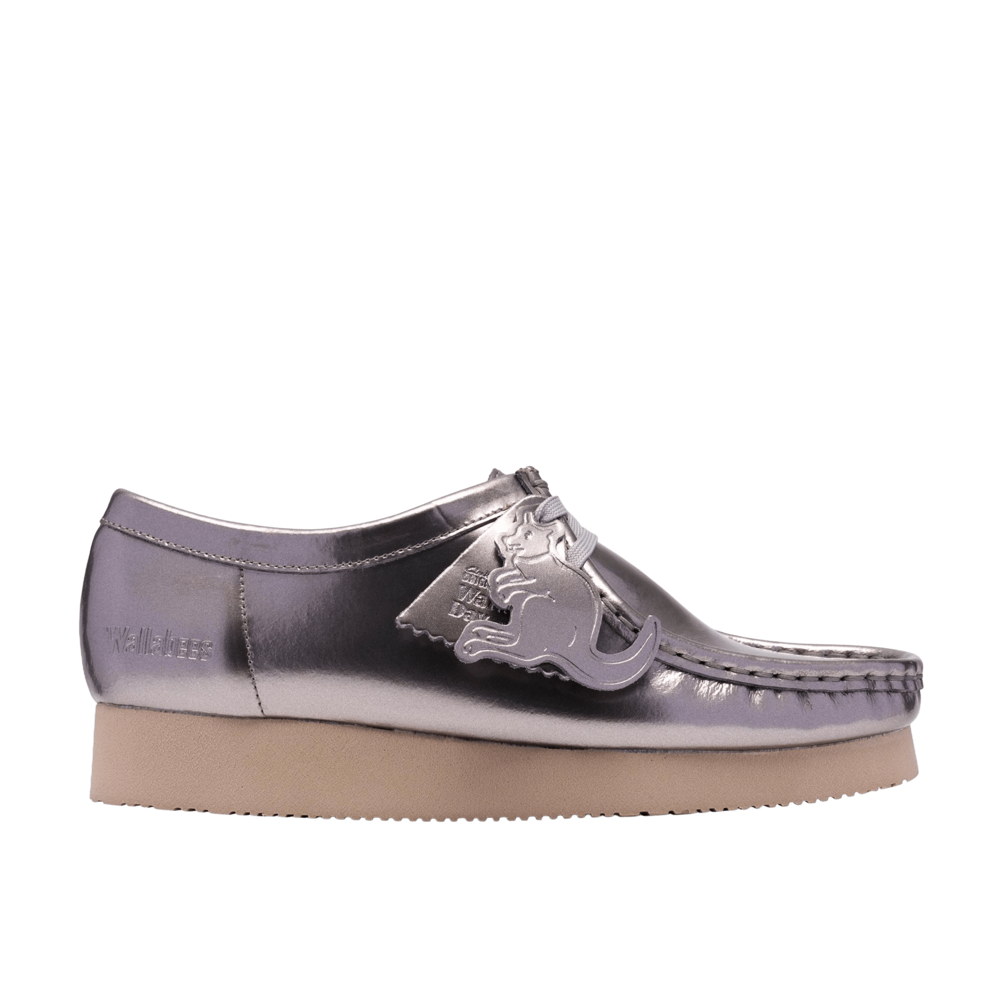 Clarks Originals Wallabee 2604 Silver Patent Wmns - CCLAO11191 - Coziness