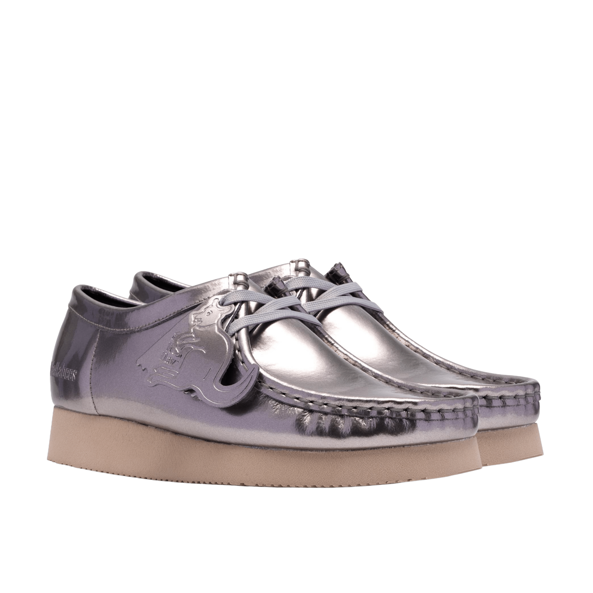 Clarks Originals Wallabee 2604 Silver Patent Wmns - CCLAO11191 - Coziness