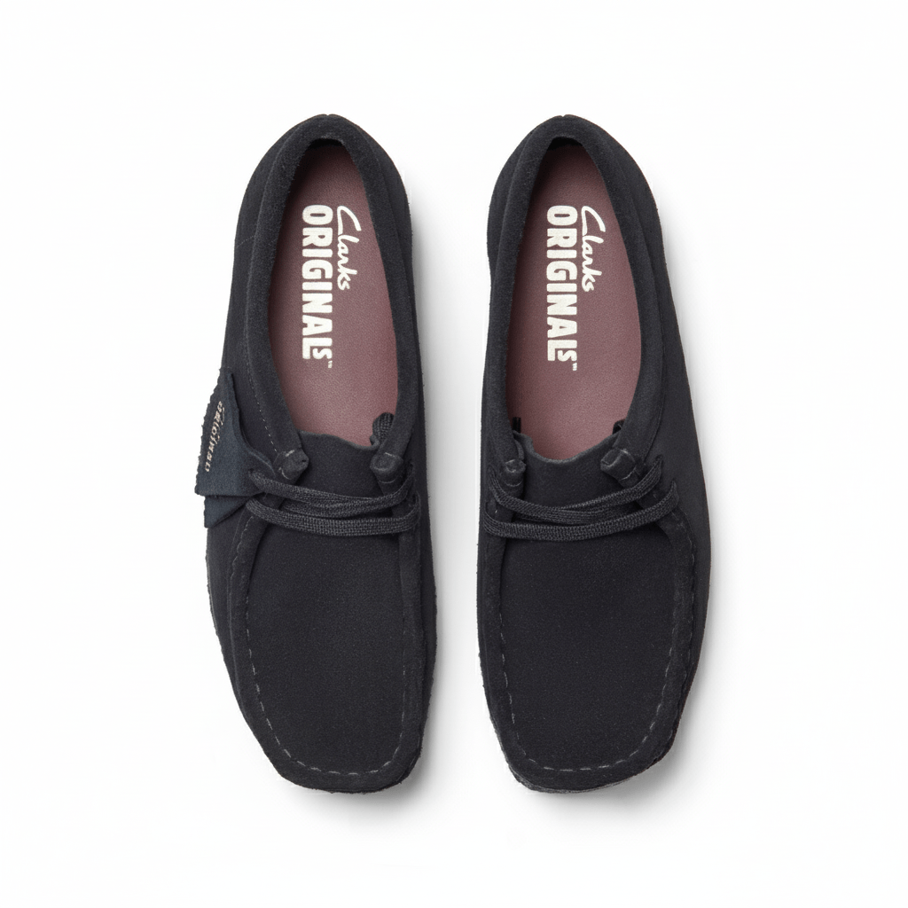 Clarks Originals Wallabee Black Suede Damen - CCLAO7119 - Coziness