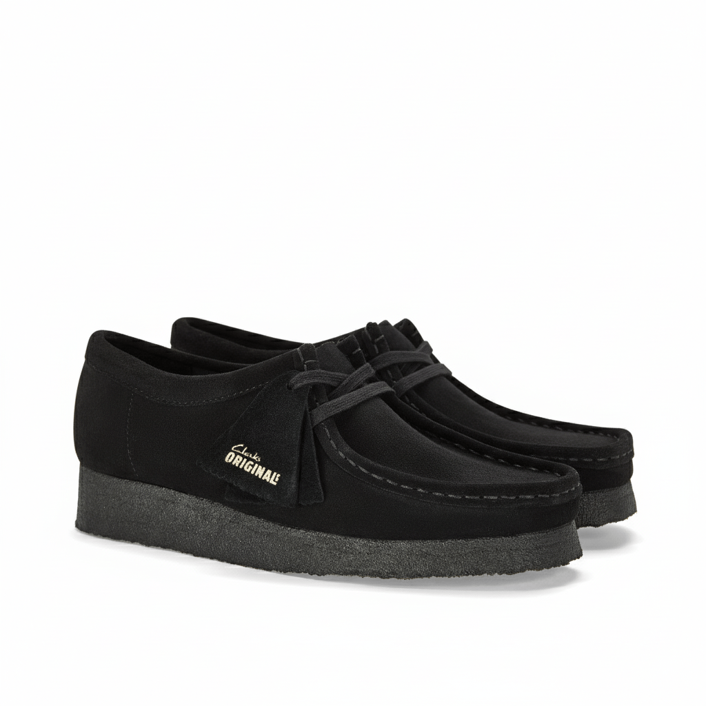 Clarks Originals Wallabee Black Suede Damen - CCLAO7119 - Coziness