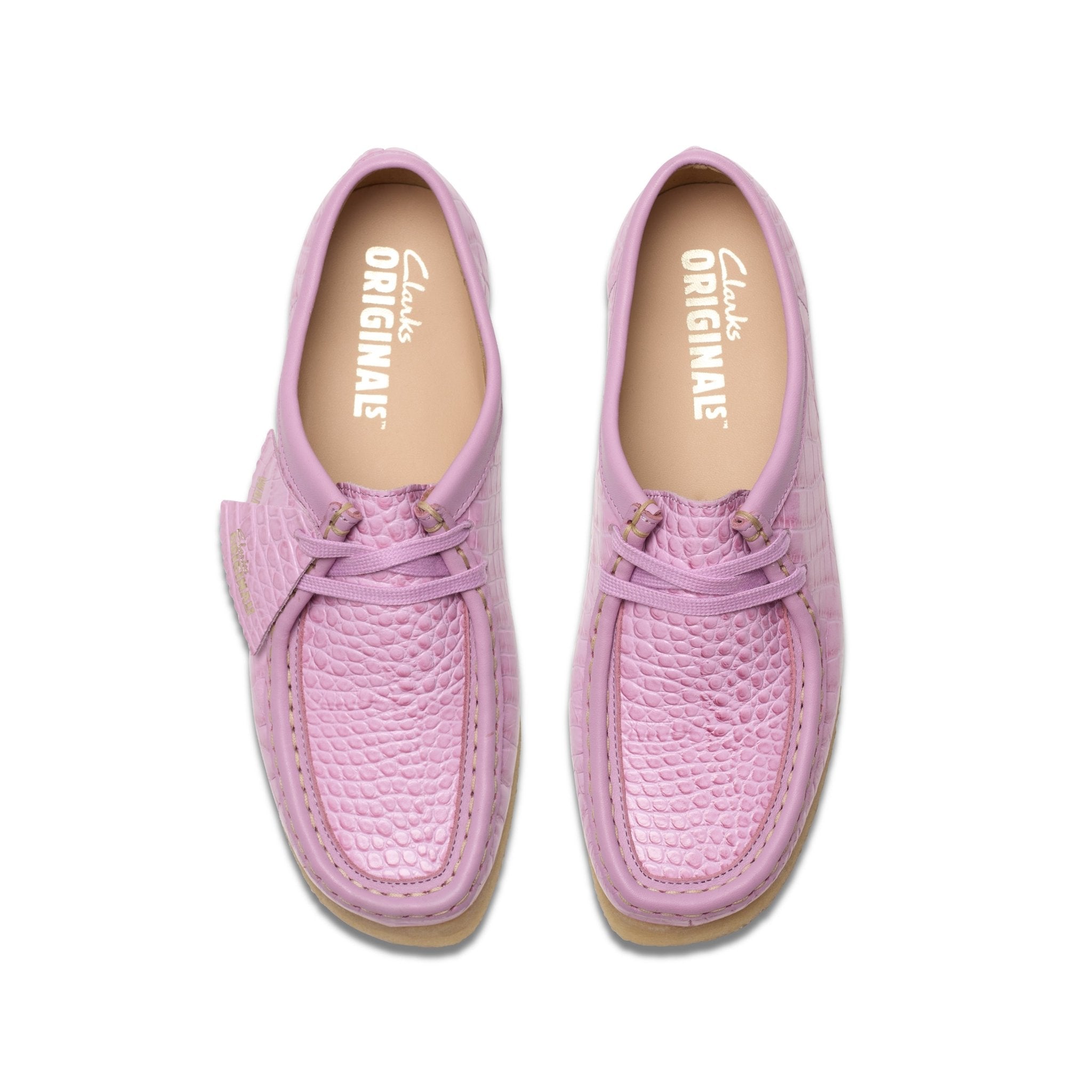 Clarks Originals Wallabee Mauve Croc - CCLAO7717 - Coziness