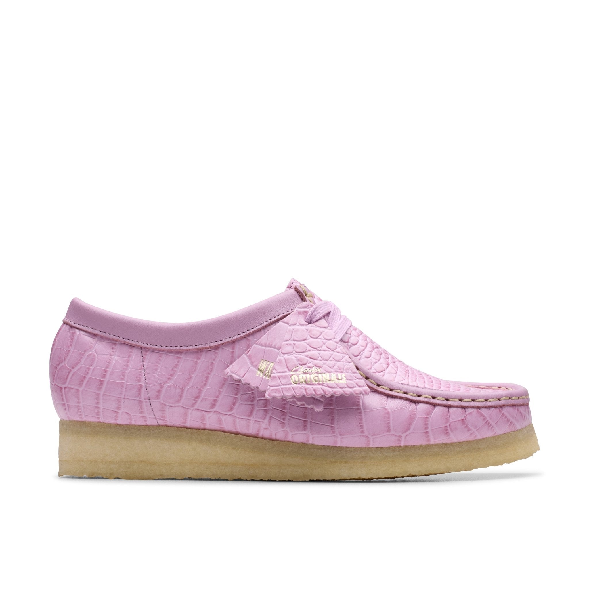 Clarks Originals Wallabee Mauve Croc - CCLAO7717 - Coziness