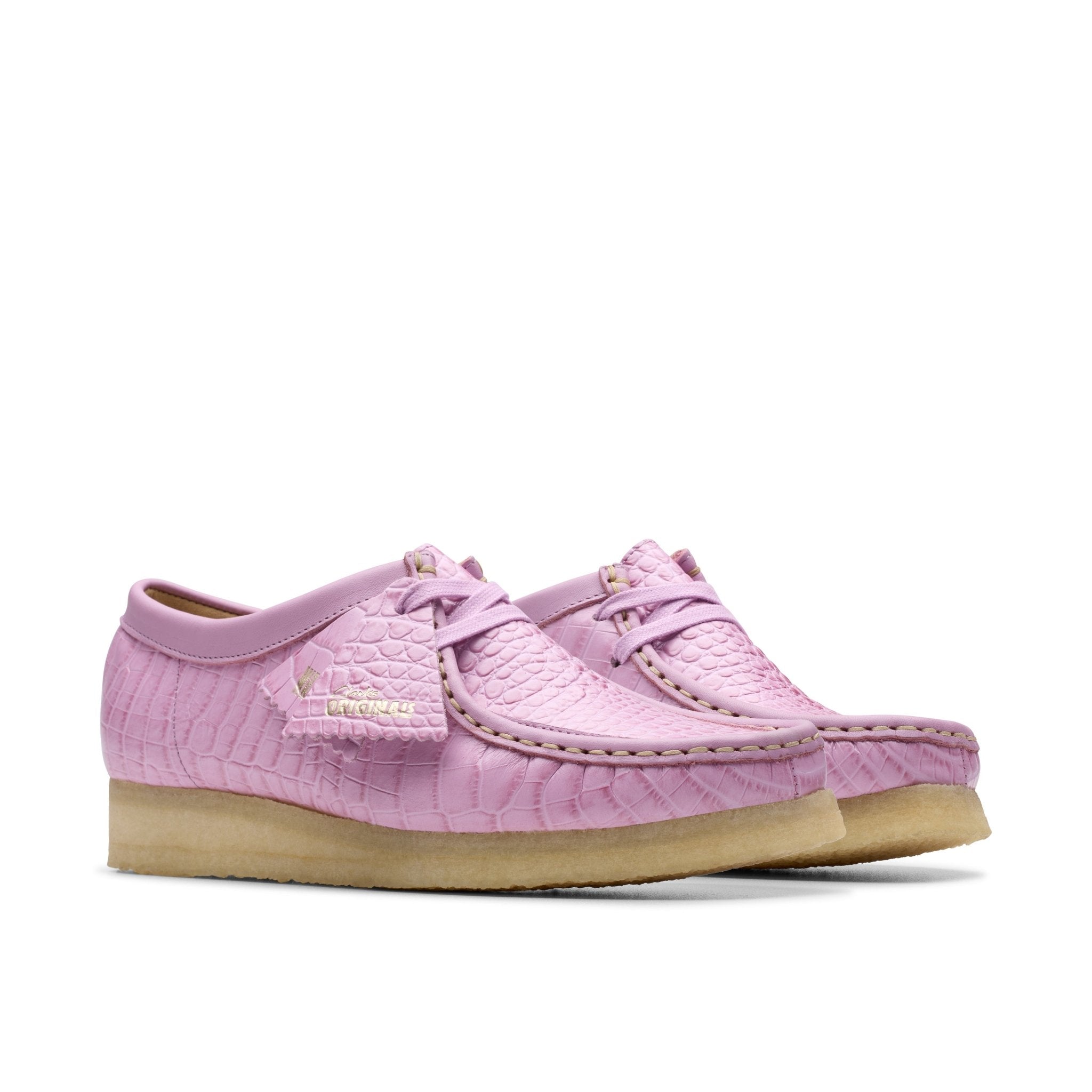 Clarks Originals Wallabee Mauve Croc - CCLAO7717 - Coziness