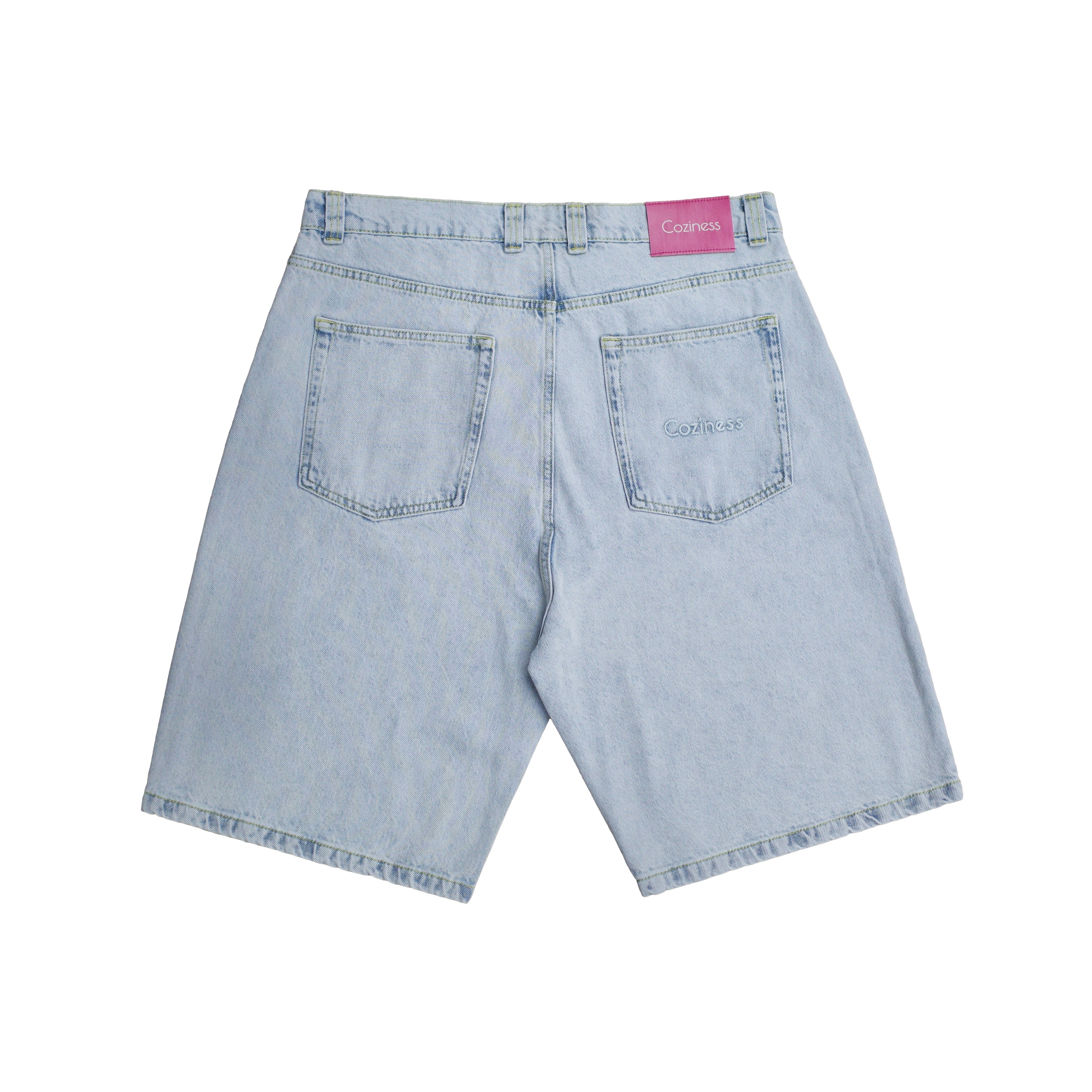 Coziness Baggy Denim Shorts Sky Blue - Coziness