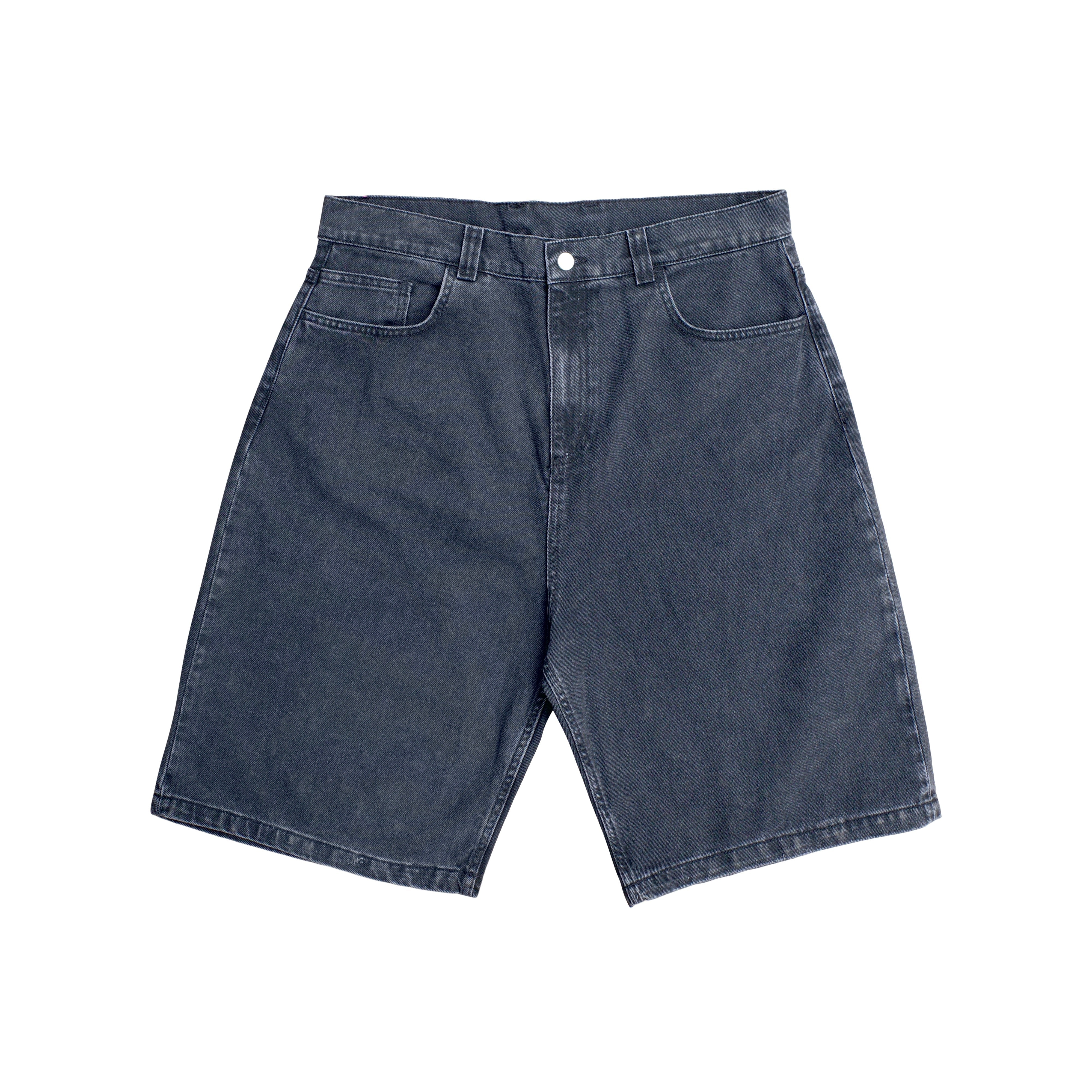 Coziness Baggy Denim Shorts Washed Black - Coziness