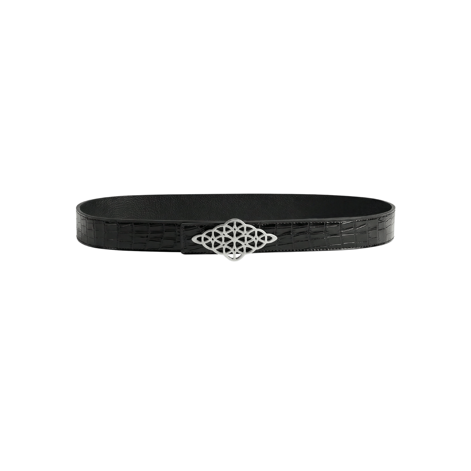Divention Rhombus Belt Croc Black - CDIVR9215 - Coziness