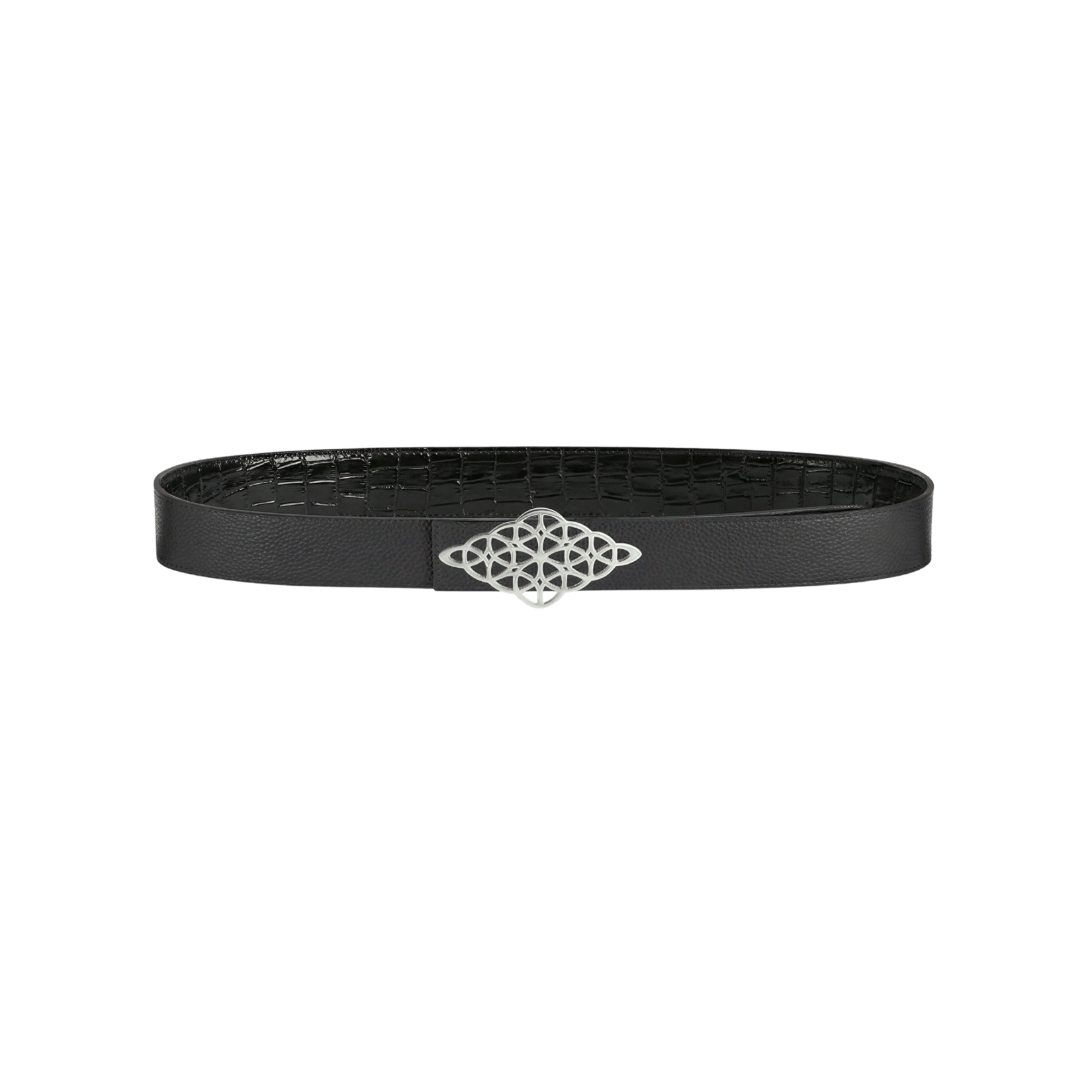 Divention Rhombus Belt Croc Black - CDIVR9215 - Coziness