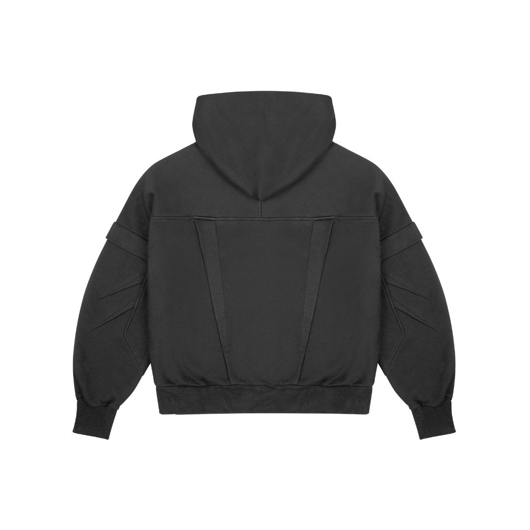 Divention The Zip Hoody Black - Coziness