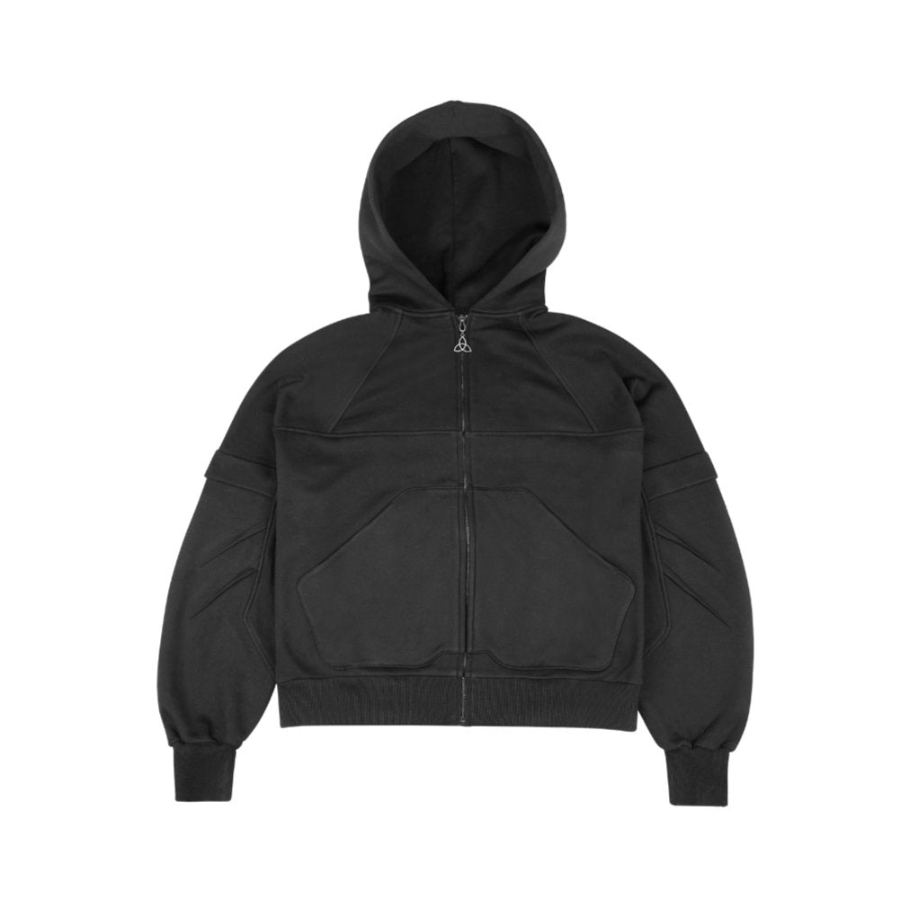 Divention The Zip Hoody Black - Coziness