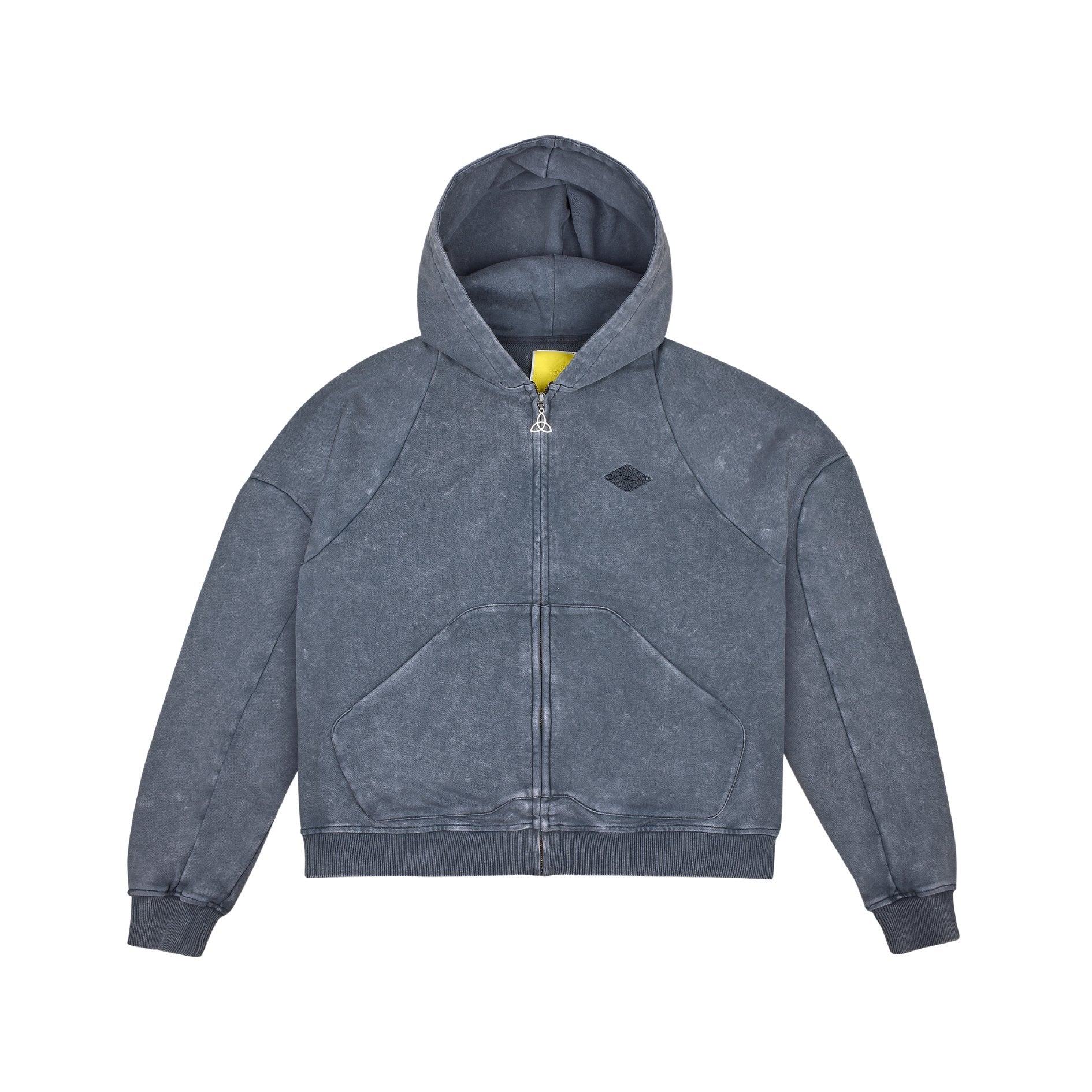 Divention Trinity Zip Hoodie Washed Black
