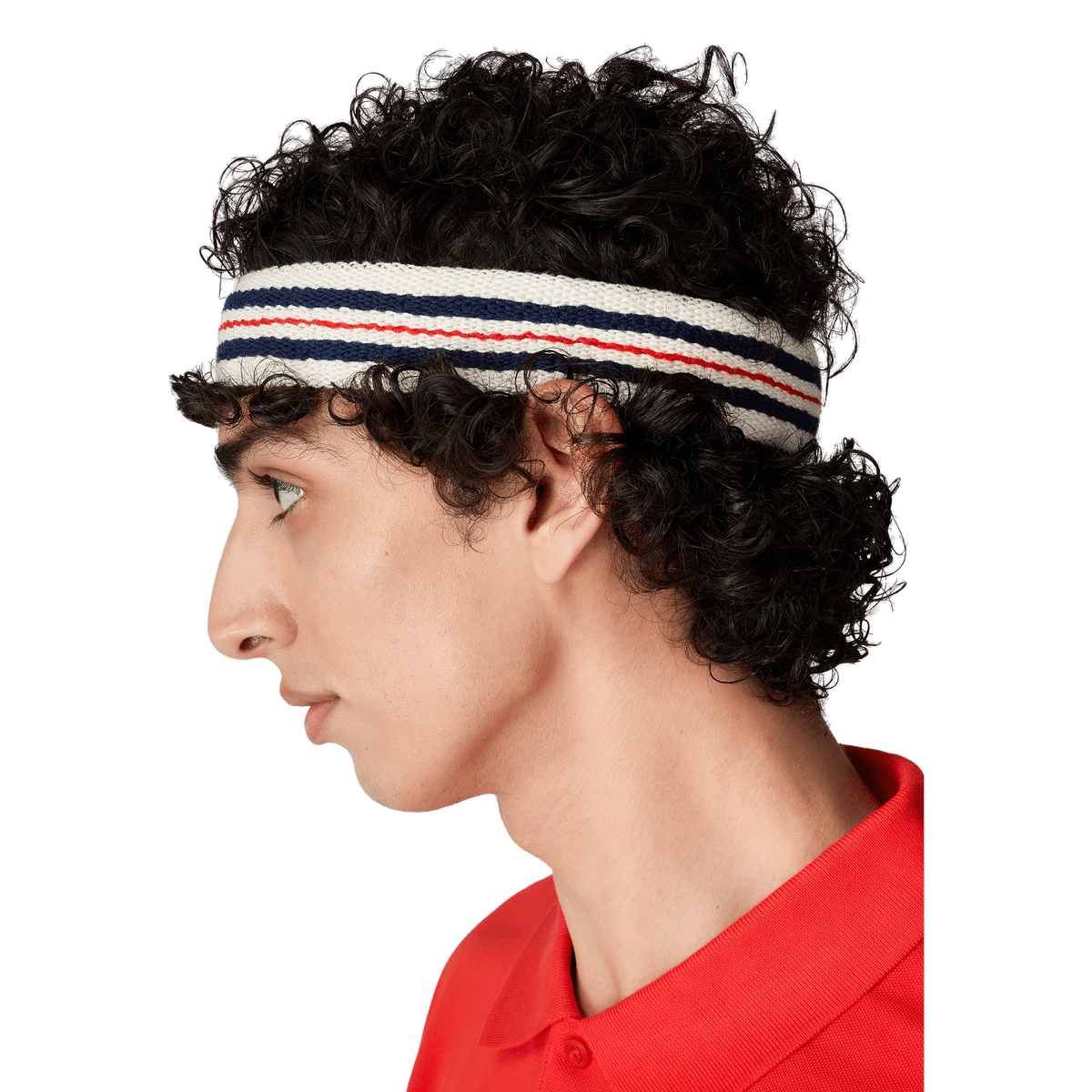 FILA x Highsnobiety headband Antique White-Black Iris-True Red - CFILX15251 - Coziness