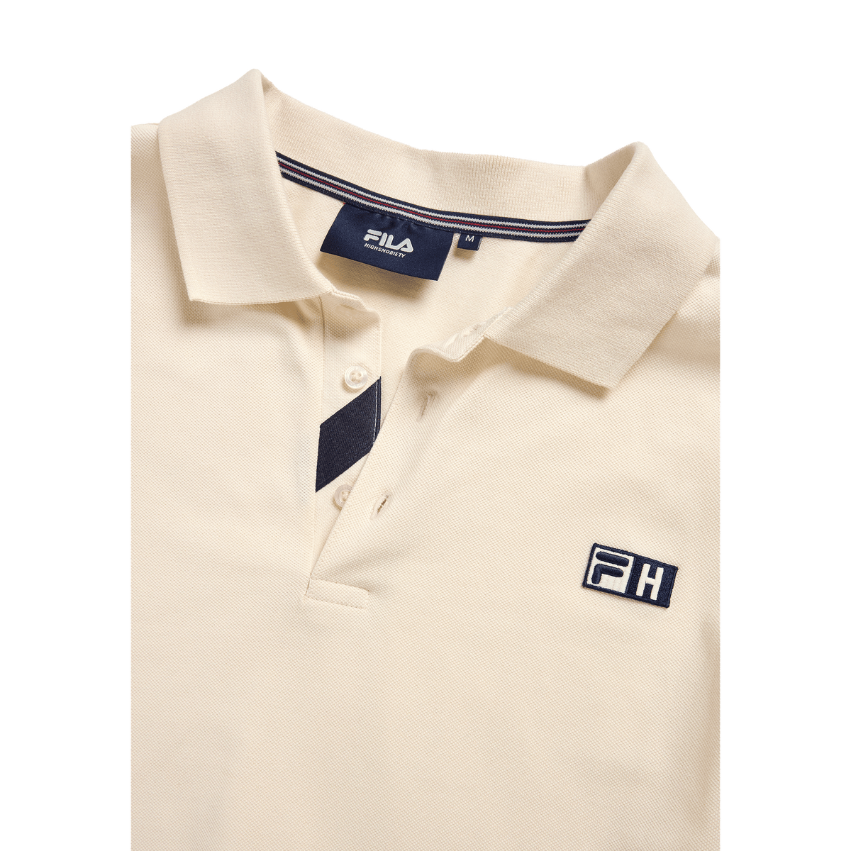 FILA x Highsnobiety loose boxy polo Antique White - CFILX15220 - Coziness