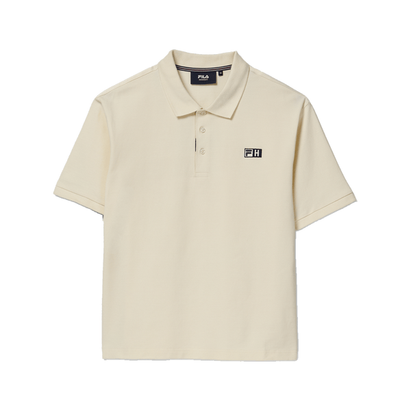 FILA x Highsnobiety loose boxy polo Antique White - CFILX15220 - Coziness