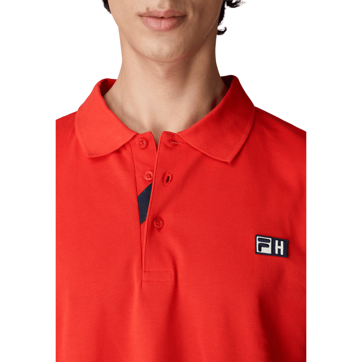 FILA x Highsnobiety loose boxy polo Fiery Red - CFILX15230 - Coziness