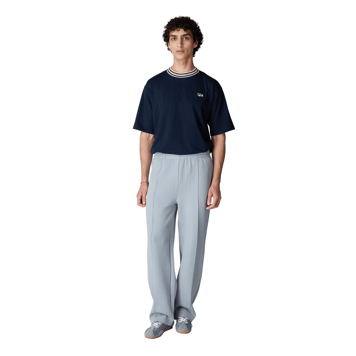 FILA x Highsnobiety loose boxy t-shirt Dark Sapphire - CFILX15245 - Coziness