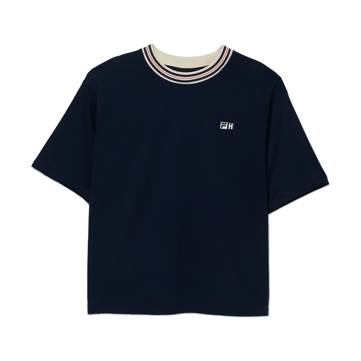 FILA x Highsnobiety loose boxy t-shirt Dark Sapphire - CFILX15245 - Coziness