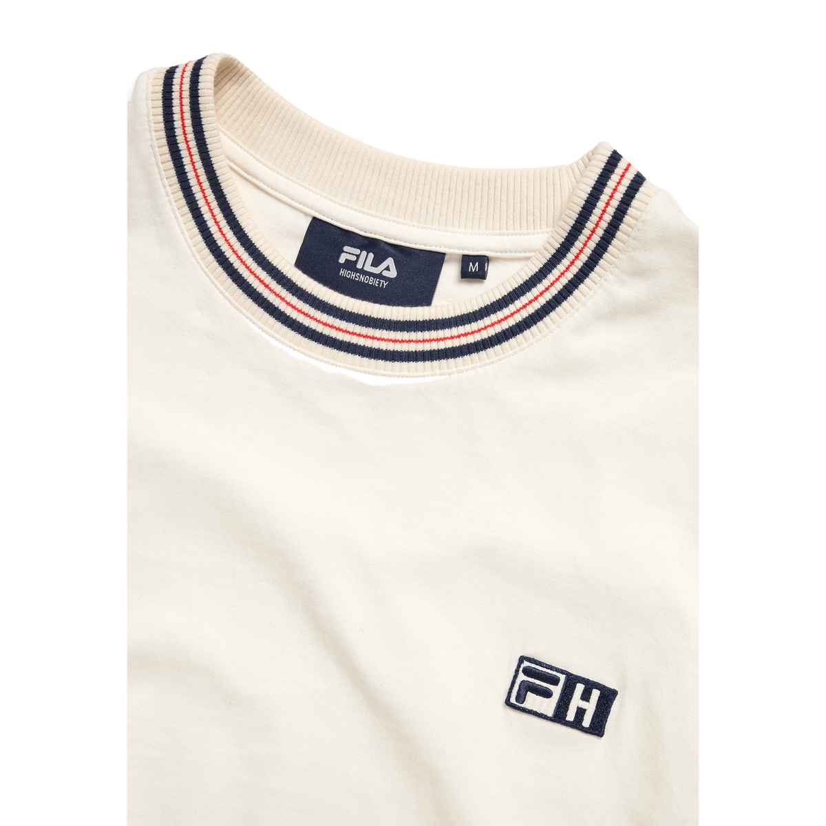 FILA x Highsnobiety loose boxy t-shirt Egret - CFILX15240 - Coziness