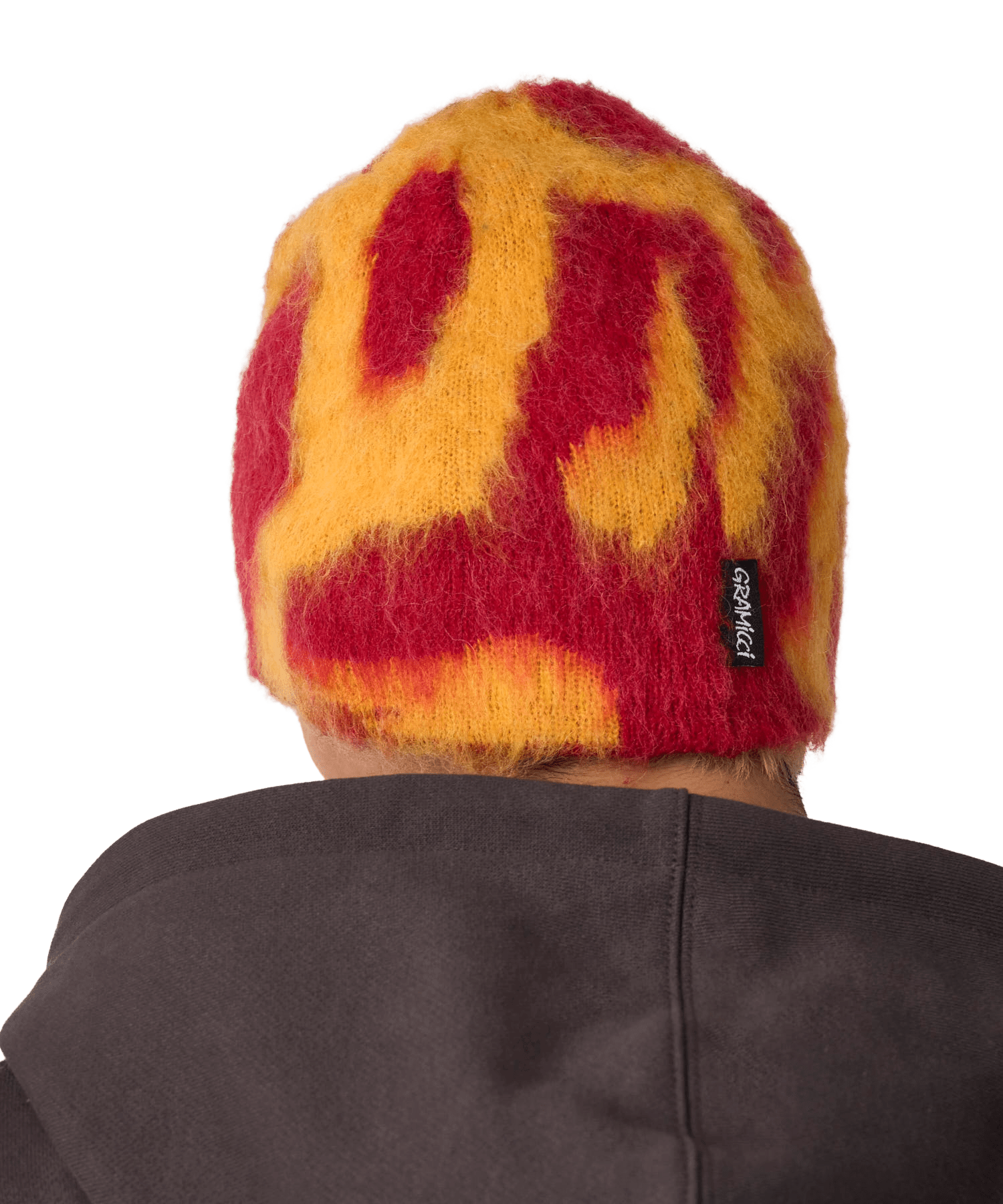 Gramicci Mohair Burly Runningman Beanie Burnt Orange - CGRAM6323 - Coziness