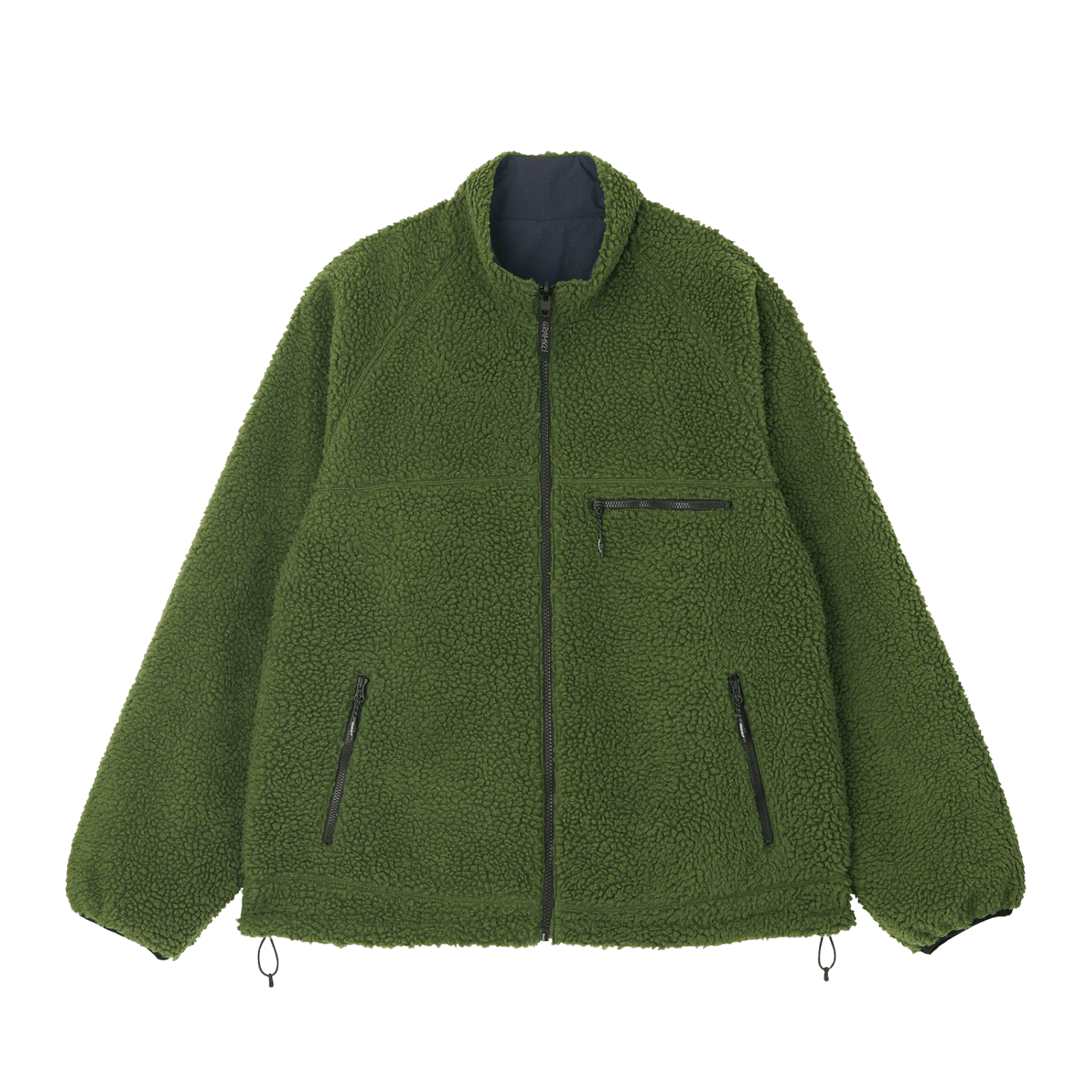 Gramicci Reversible Sherpa Jacket Olive/Navy - CGRAR13665 - Coziness