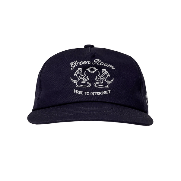 Green Room Logo Cap Navy Blue - CGRER7869 - Coziness