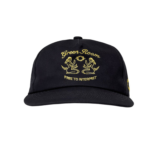 Green Room Logo Cap Schwarz - CGRER8104 - Coziness
