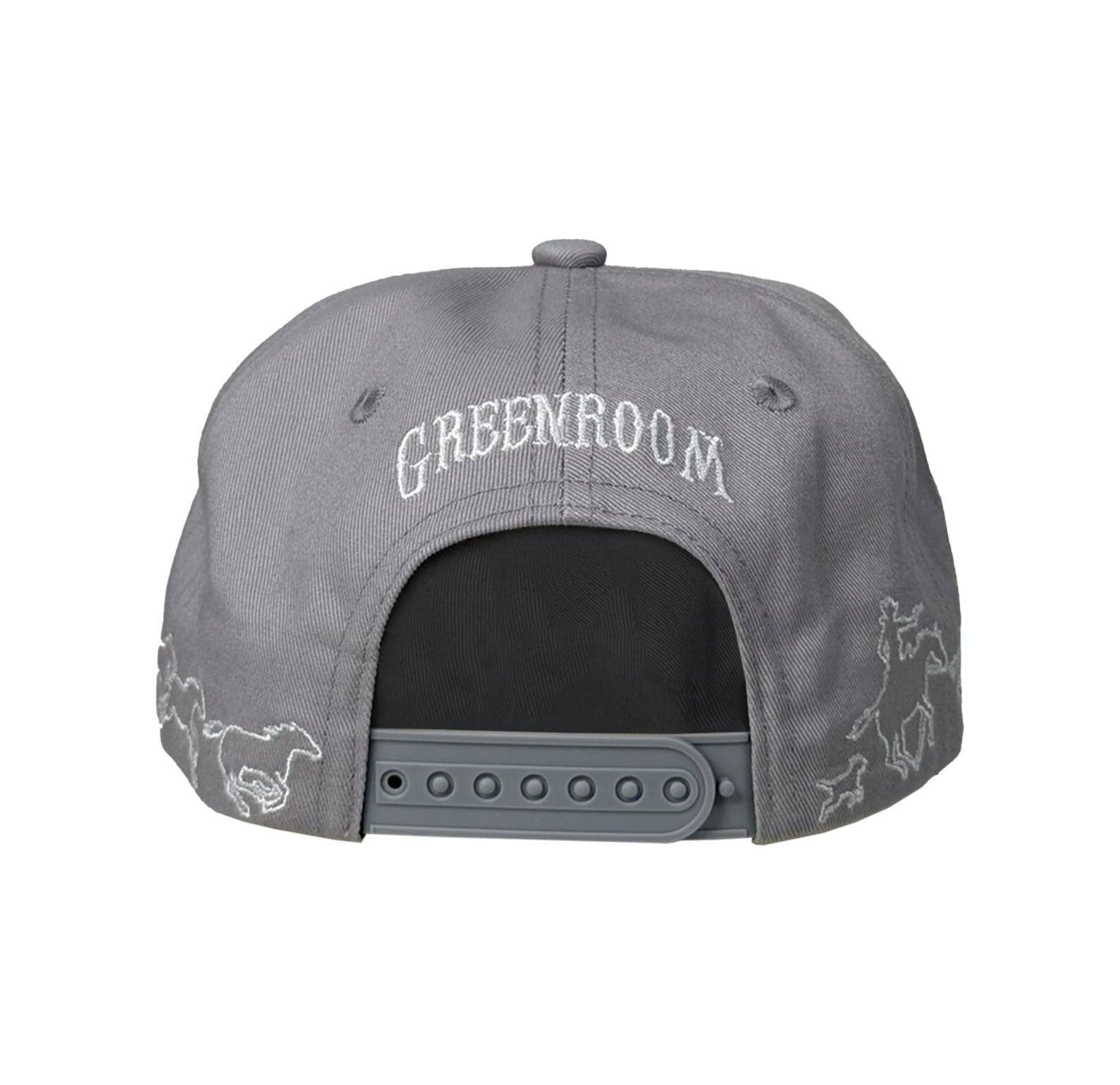 Green Room Texas Horses Cap Ash Grey - CGRER8742 - Coziness