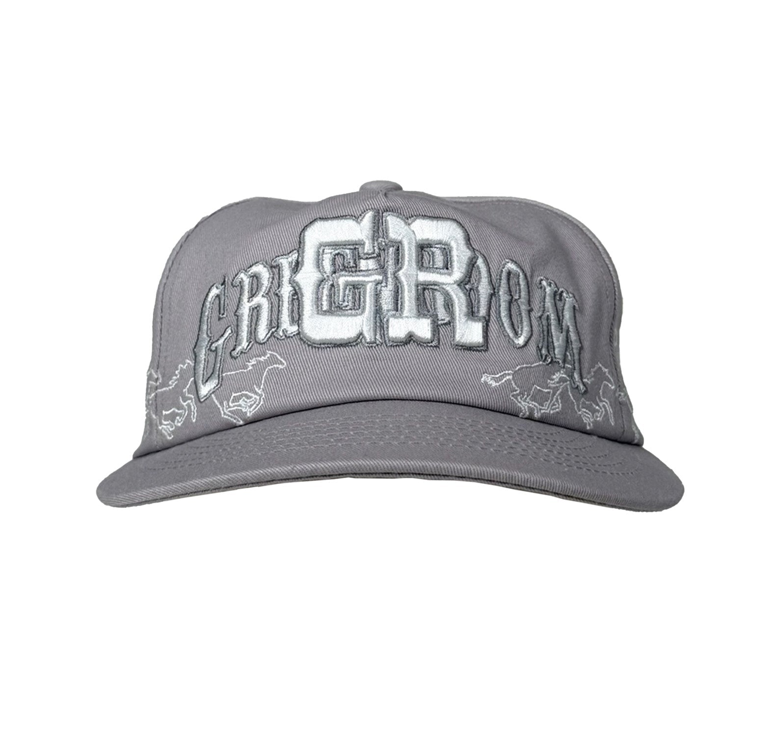 Green Room Texas Horses Cap Ash Grey - CGRER8742 - Coziness