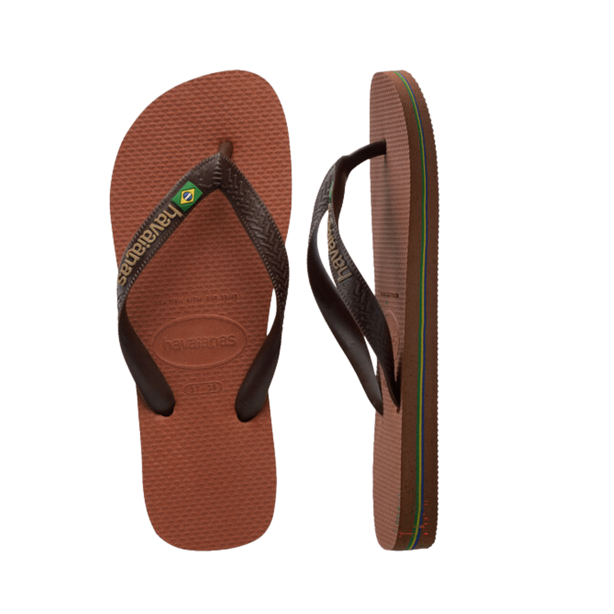Havaianas Flip Flop Brasil Logo Brown - CHAVF11059 - Coziness